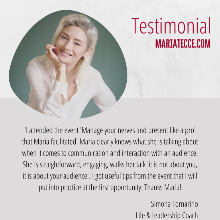 Simona Fornaio- Testimonial